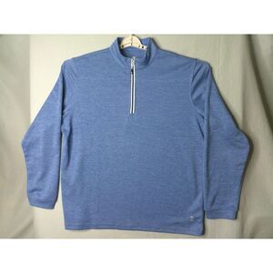PGA TOUR 1/4 Zip Pullover Mens XL Heather Blue Sweater Long Sleeve Golf Active